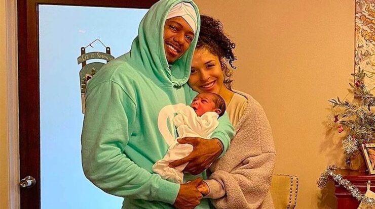 Nick-Cannon-Brittany-Bell-with-new-born